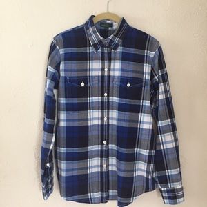 Ralph Lauren Blue Plaid Button Down